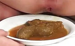 Japanese girl pooping a lot