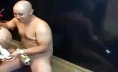 Doing enema to his girlfriend