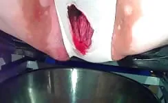 Menstruation toilet girl