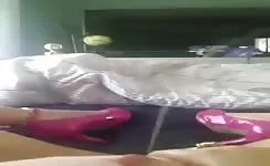 Sexy babe squirts in many places