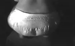 Filled white diapers with poop