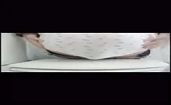 Sweet girl shits in white panties