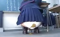 18 year old jap girl shitting in white panties