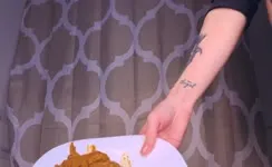 She smears brown shit on big ass