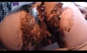 Blonde fisting her tight butt hole