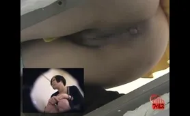 Woman Shits in Public Bathroom