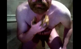 He Gets Dirty Anal Beads in His Mouth