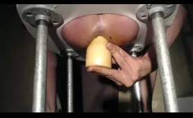 Man Shits on a dildo