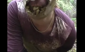 Man Covers Himself in Puke and Mud