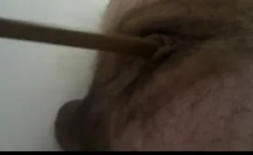Hairy Guy Takes a Nice Dump