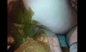 Gay man has fun with scat