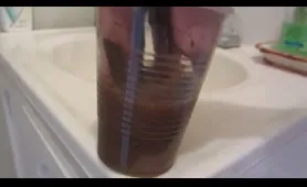 Man Drinks Hot Chocolate Piss