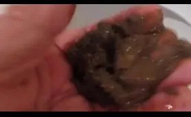 Guy Plays and Eats Shit