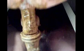 Curvy Dude Takes a Dildo to His Ass