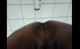 Guy drops a nasty load in extreme close up