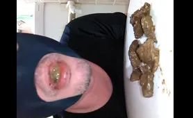 Man Eats a Plate of Shit