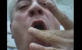Old dude drops a nasty poop load