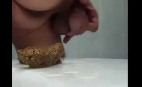 Woman Pisses and Shits on His Dick