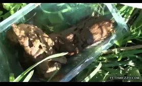 Man Poops in the Grass