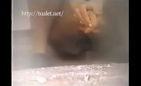 Lady Poops in the Ladies Room