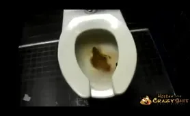 Woman Drops a Filthy Load in the Locker Room