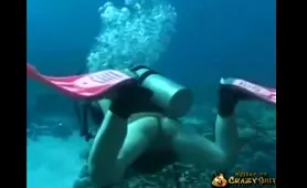 Woman Shits Underwater