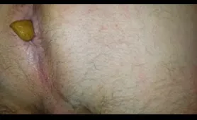 Woman Easily Drops a Small Poop