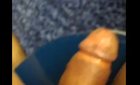 Man gets a worm in his dirty cock