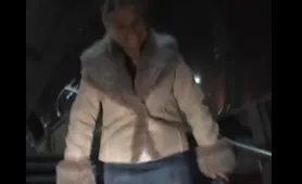 Blonde Woman Pisses in the Car Park