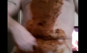 Dude Smears Shit on Webcam