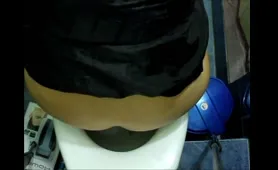 Blonde Babe Takes a Big Shit