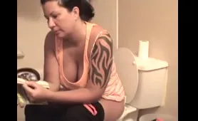 Tribal Chick Takes a Hefty Crap