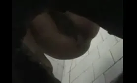 Woman Poops on Hidden Cam