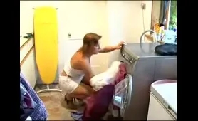 Woman Pees in the Washing Machine