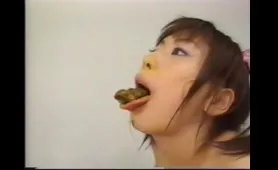 Asian Lesbians Share a Poop Kiss