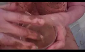Grandma Drinks Piss and Poop from Toilet