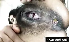 Hairy japanese pooping a lot