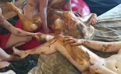 Orgy in hotel room