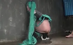 Cosplaying a hentai teen