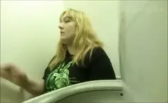 Blonde chubby babe