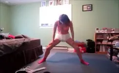 Hot babe shits in diapers