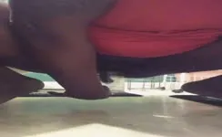 Black babe shitting