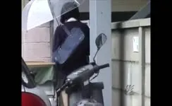 caught shitting in public