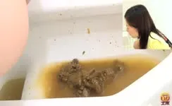 Liquid shit with pressure