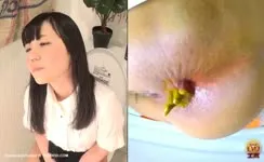 Constipated japanese teen