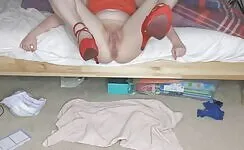 Poor girl had to push very hard 
