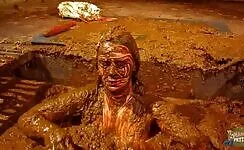 Betty bathing in cowshit 