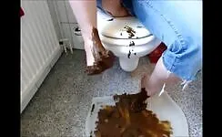 Shitting through the blue jeans