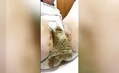 Lovely round ass teasing and panty pooping 
