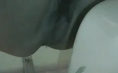 Farting and pooping closeup 